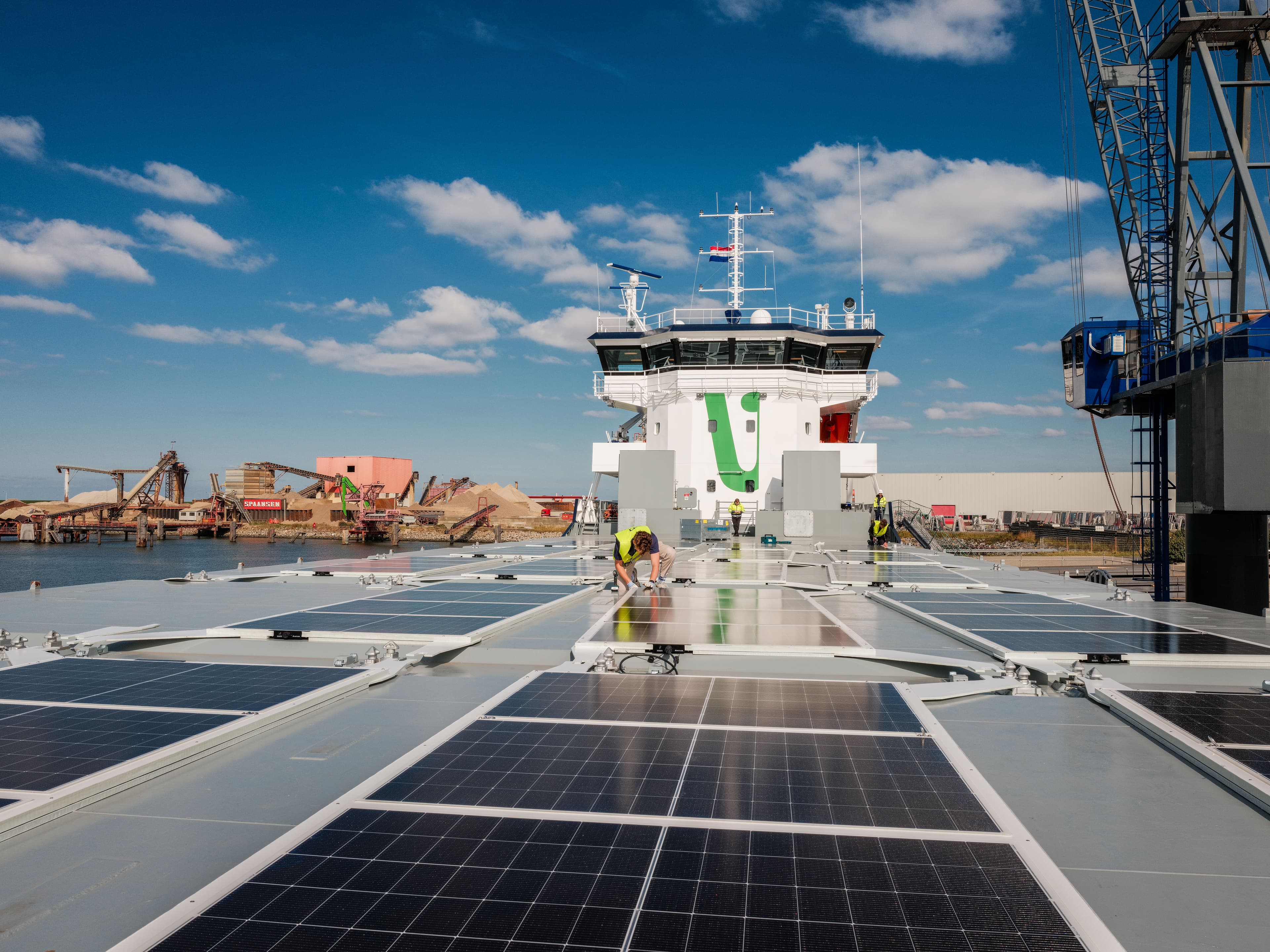 SFR installation in Harlingen with the ship’s bridge in the background