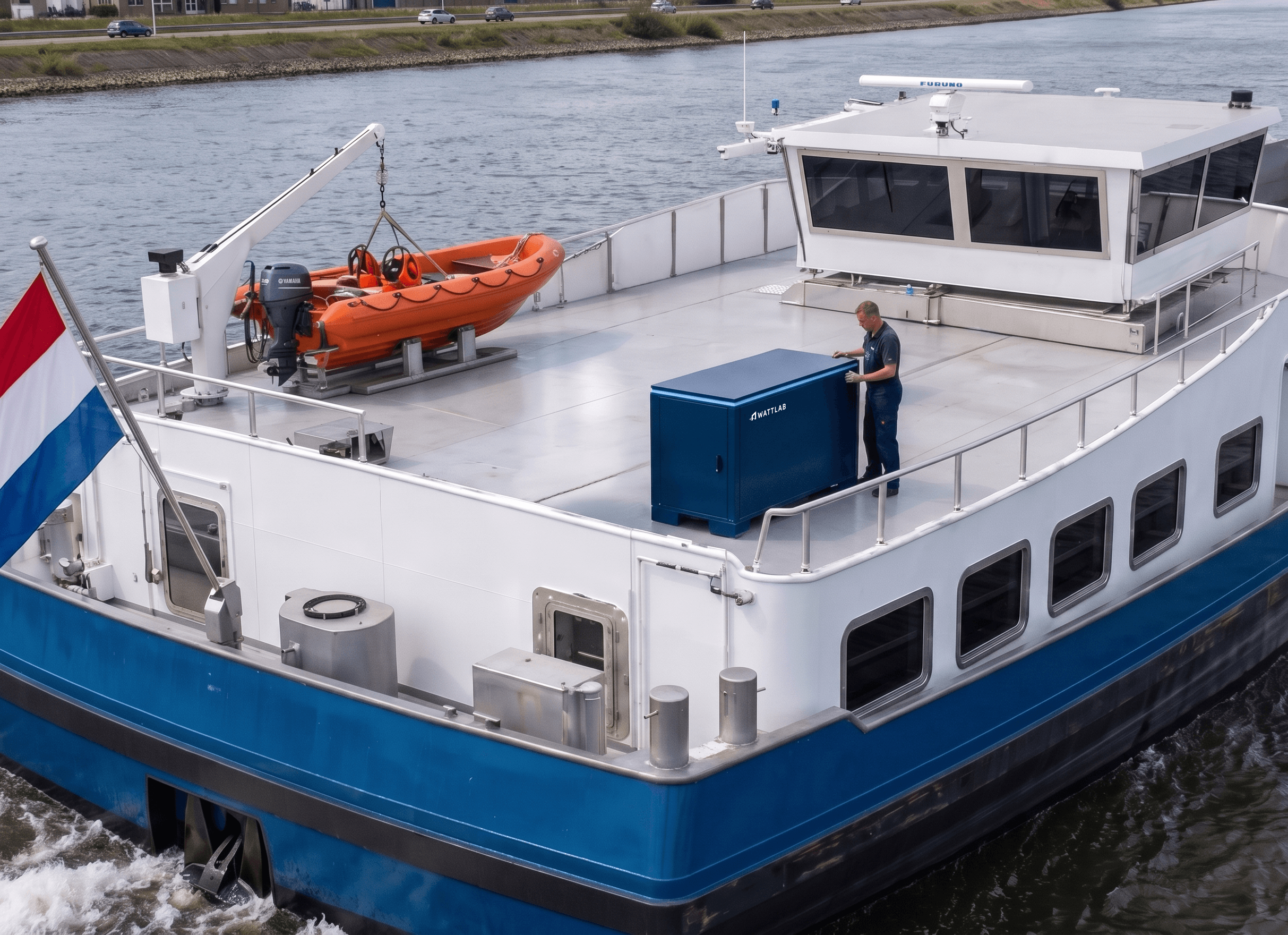 WEstack on boat
