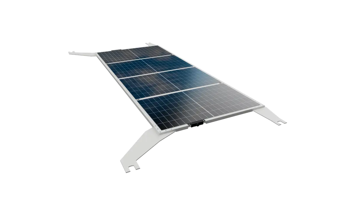 Solar Flatrack modular solar panel unit for marine vessels